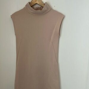 Zara Basic dress size small. Sleeveless cream color. Preowned